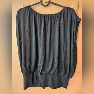 Black smocked banana Republic staple rayon lightweight flowy large